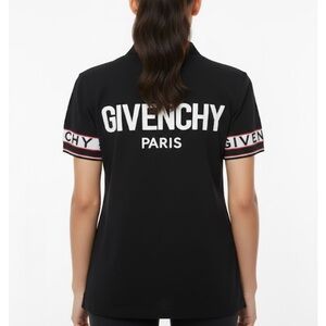 Givenchy Black Polo with Red Accents